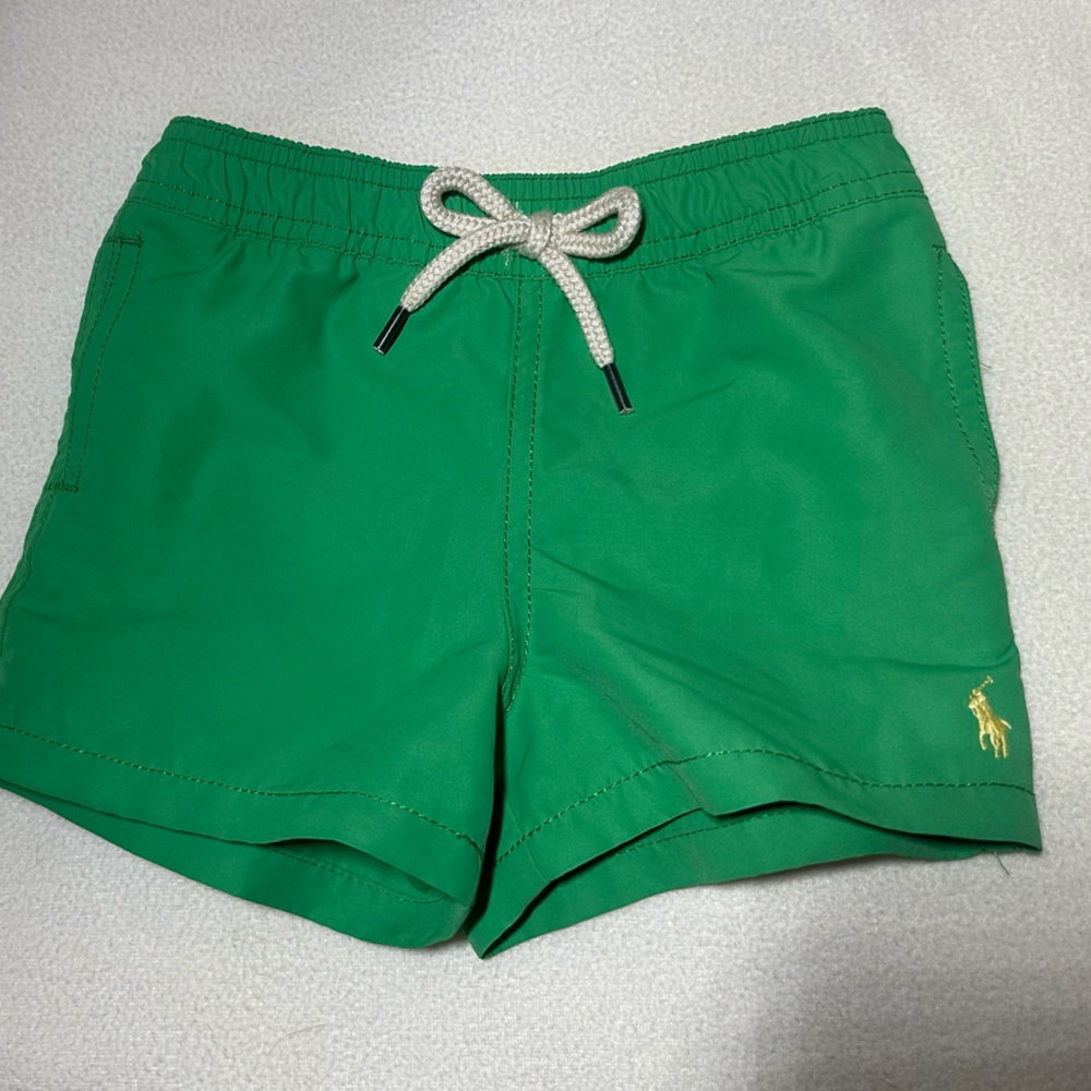 Ralph Lauren Green and Yellow Drawstring Swim Briefs